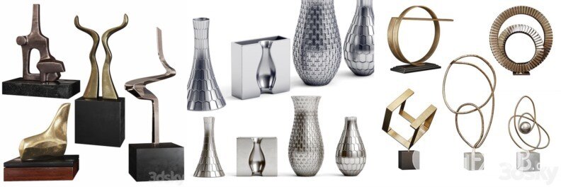 3DSky Pro 沙发椅子灯具浴室装饰3D模型合辑2024年8月第2季 | 400套 | 15.5GB