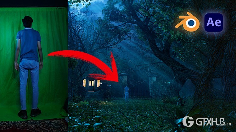 在Blender和绿屏中掌握逼真的3D环境 Mastering Realistic 3D Environment in Blender & Green Screen