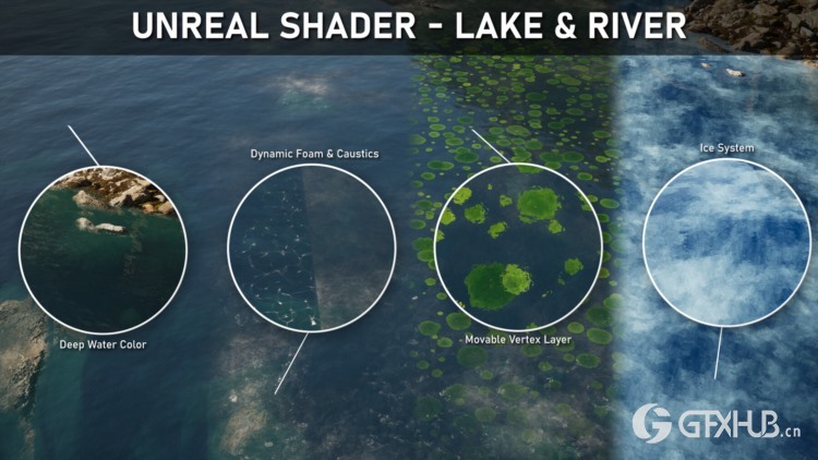 虚幻湖泊和河流着色器教程 Unreal Shader - Lake & River