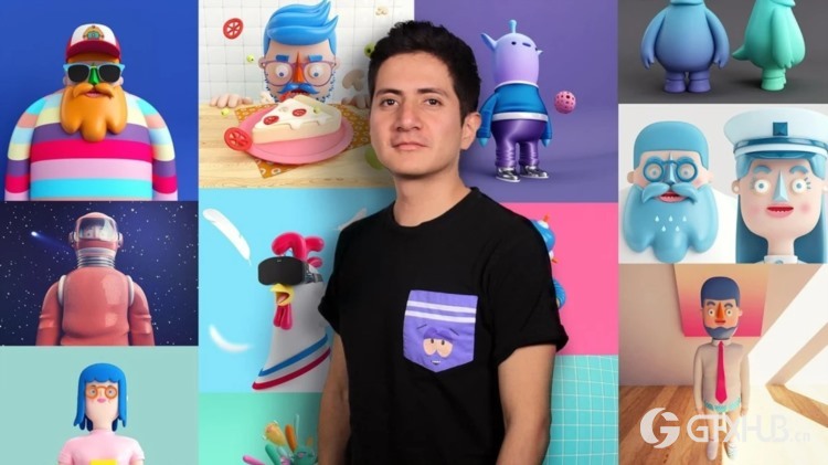 C4D 角色设计:从草图到3D打印 Design of Characters in Cinema 4D from the Sketch to 3D Printing