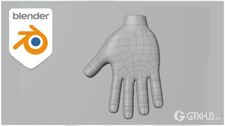 Blender低多边形手掌建模第 1 卷 Low Poly Hand Modelling In Blender vol 1