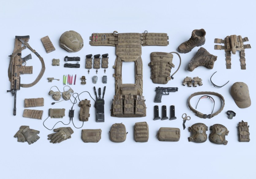 BMS特种部队人物角色动作绑定头盔衣服装备3D模型 Big Medium Small – Special Ops