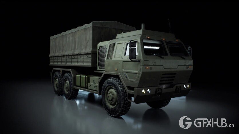 军事车辆坦克装甲车直升机3D模型 KitBash3D - Warzone Transport Vehicles (格式：FBXUEBlend)