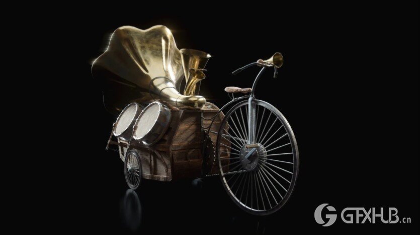 童话冒险奇幻乌托邦风格交通工具3D模型 KitBash3D - Enchanted Vehicles (格式：FBXUEBlend)