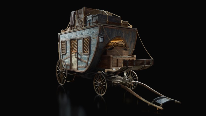 童话冒险奇幻乌托邦风格交通工具3D模型 KitBash3D - Enchanted Vehicles (格式：FBXUEBlend)