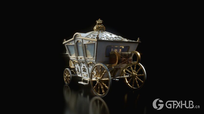 童话冒险奇幻乌托邦风格交通工具3D模型 KitBash3D - Enchanted Vehicles (格式：FBXUEBlend)