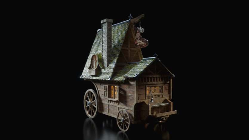 童话冒险奇幻乌托邦风格交通工具3D模型 KitBash3D - Enchanted Vehicles (格式：FBXUEBlend)