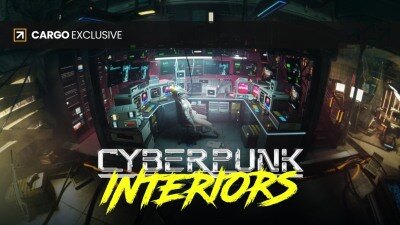 Blender赛博朋克科幻室内场景3D模型 KitBash3D – Cyberpunk Interiors