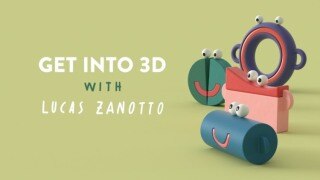 【中文字幕】C4D三维场景循环动画渲染教程 Motion Design School – Get into 3D with Lucas Zanotto