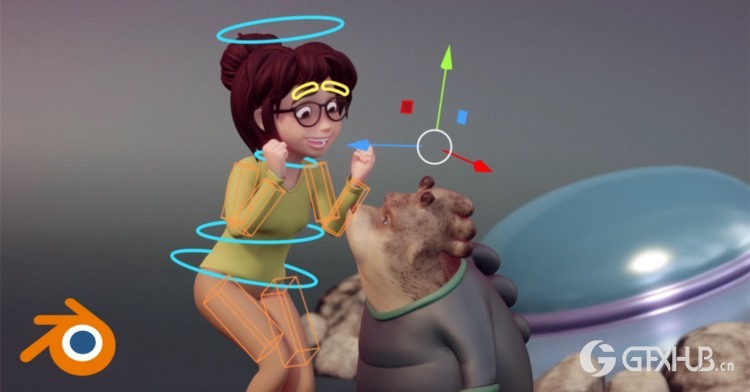 Blender制作3D卡通人物动画教程 Animating 3D Cartoon Characters in Blender
