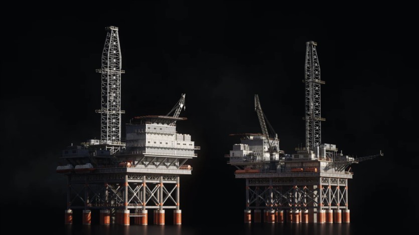 反应堆烟囱管道冷却塔重工业建筑楼房3D模型(格式UEFBXBlender) KitBash3D - Refineries