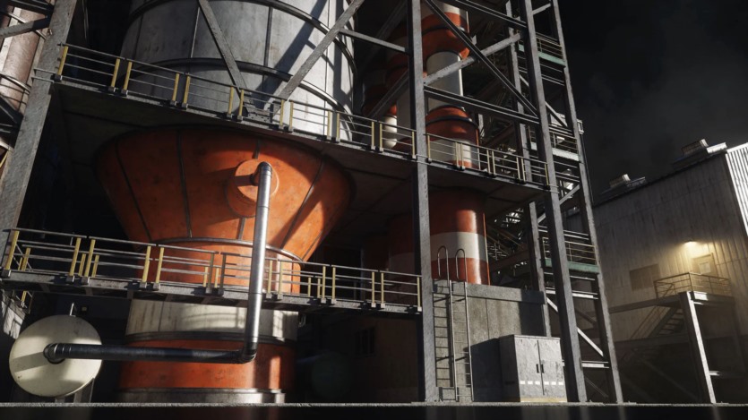 反应堆烟囱管道冷却塔重工业建筑楼房3D模型(格式UEFBXBlender) KitBash3D - Refineries