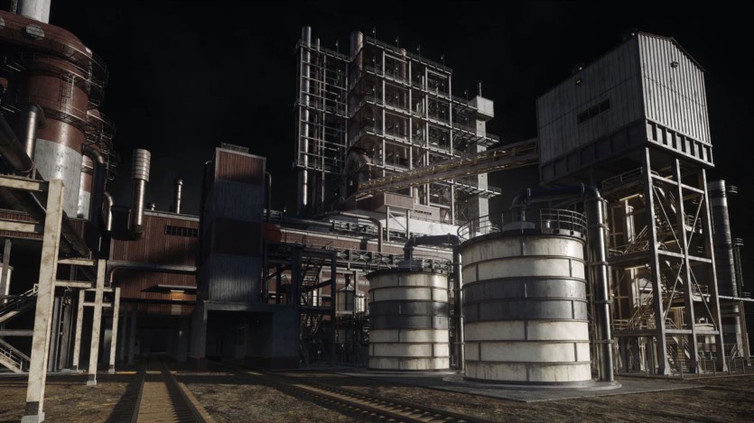 反应堆烟囱管道冷却塔重工业建筑楼房3D模型(格式UEFBXBlender) KitBash3D - Refineries