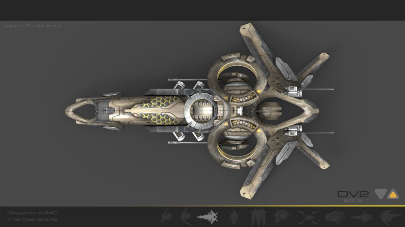 科幻无人机3D模型 Cubebrush – 10 Drone SciFi Pack (MAX/FBX/OBJ格式)