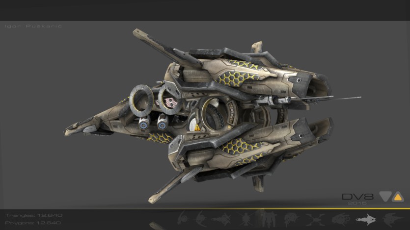 科幻无人机3D模型 Cubebrush – 10 Drone SciFi Pack (MAX/FBX/OBJ格式)