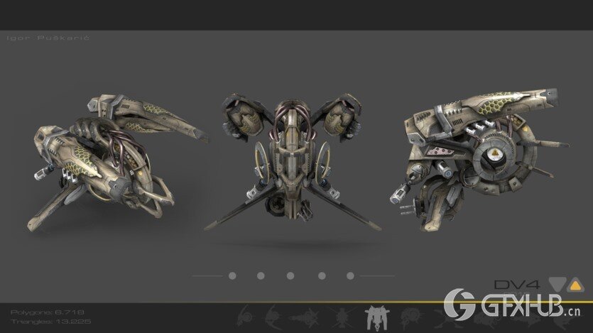 科幻无人机3D模型 Cubebrush – 10 Drone SciFi Pack (MAX/FBX/OBJ格式)