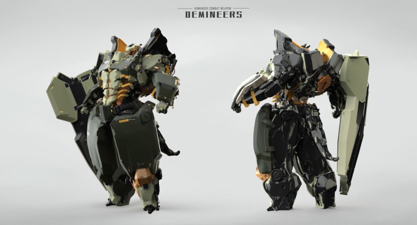 角色概念设计防爆机甲与宇宙骑士 Character Concept Design Explosion-proof Mecha and Universe Knight