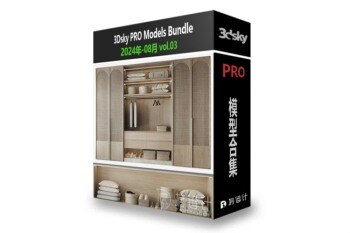 3DSky Pro 沙发椅子灯具装饰儿童玩具3D模型合辑2024年8月第3季 | 400套 | 18GB