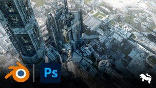Blender/PS创建高科技工业概念城市 Developing an Industrial Concept in Blender and Photoshop
