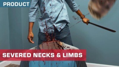35个血腥流血飙血4K视频素材 ActionVFX – Severed Necks & Limbs