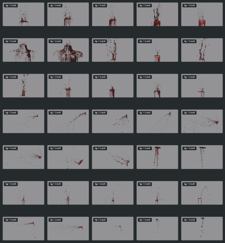 35个血腥流血飙血4K视频素材 ActionVFX - Severed Necks & Limbs