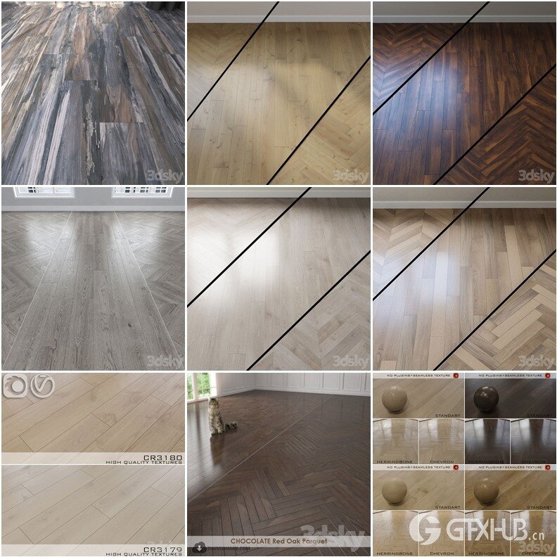 30组木板木地板材质贴图合集 – 20240915