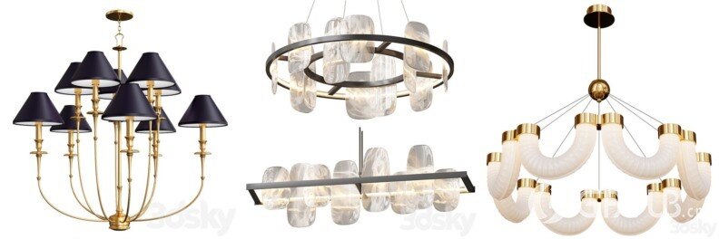 3DSky Pro 沙发椅子灯具背景墙3D模型合辑2024年9月第3季 | 450套 | 20.8GB