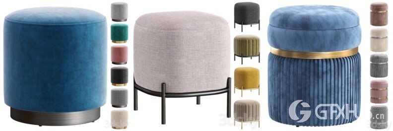 3DSky Pro 沙发椅子灯具背景墙3D模型合辑2024年9月第3季 | 450套 | 20.8GB