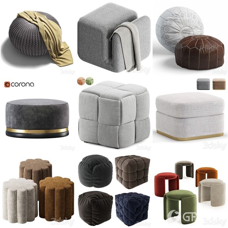 3DSky Pro 沙发椅子灯具背景墙3D模型合辑2024年9月第3季 | 450套 | 20.8GB