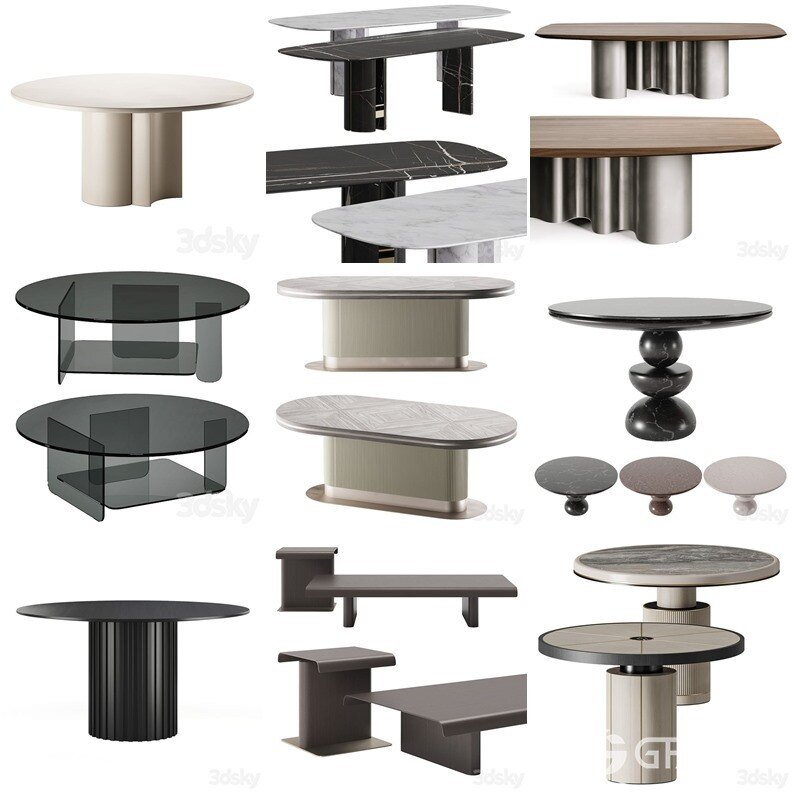 3DSky Pro 沙发椅子灯具背景墙3D模型合辑2024年9月第3季 | 450套 | 20.8GB