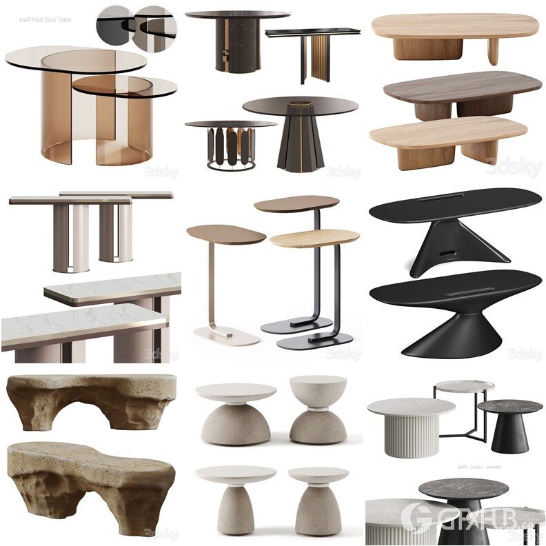 3DSky Pro 沙发椅子灯具背景墙3D模型合辑2024年9月第3季 | 450套 | 20.8GB