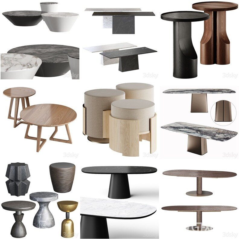 3DSky Pro 沙发椅子灯具背景墙3D模型合辑2024年9月第3季 | 450套 | 20.8GB