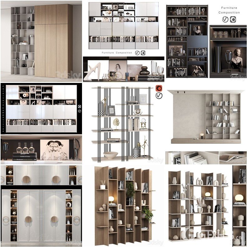 3DSky Pro 沙发椅子灯具背景墙3D模型合辑2024年9月第3季 | 450套 | 20.8GB