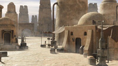塔图因沙漠建模楼房3D模型资产预设 Tatooine Buildings Asset Pack (Blender/FBX格式)