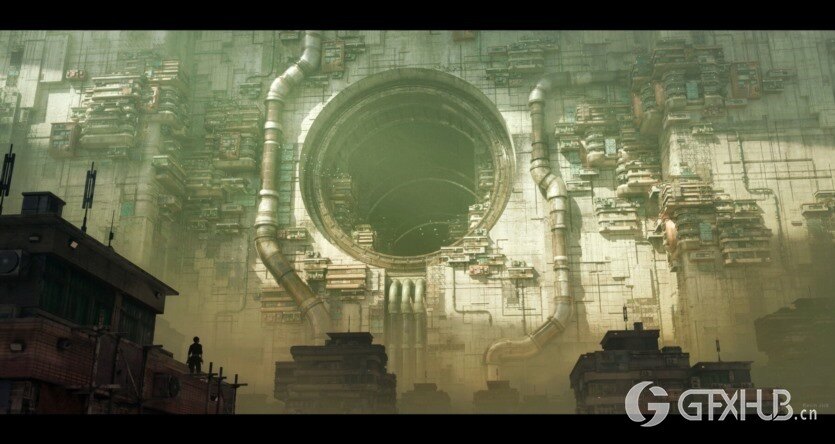 Blender科幻贫民楼房建筑3D模型资产 Sci-Fi Kitbash – Volume 1