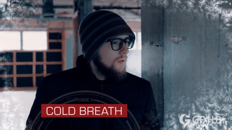 30个冬天口鼻呼气哈气水雾水汽4K叠加动画 ActionVFX – Cold Breath
