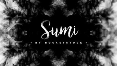 64个水墨遮置转场特效合成4K视频 RocketStock – Sumi