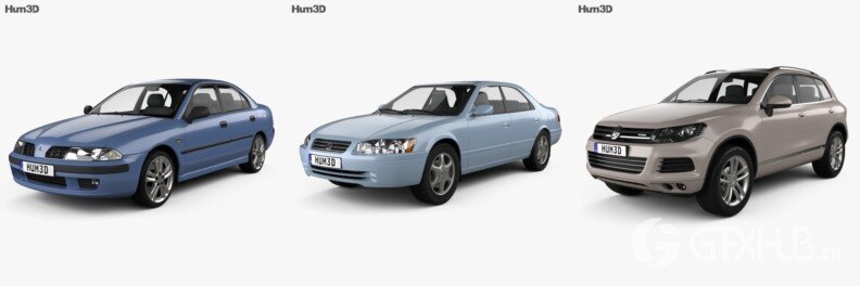 30辆HUM3D汽车3d模型合集 - 20240925