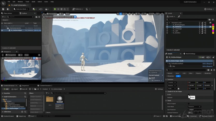 【中文字幕】UE5电影镜头场景搭建灯光渲染特效教程 Creating Cinematics in Unreal Engine 5