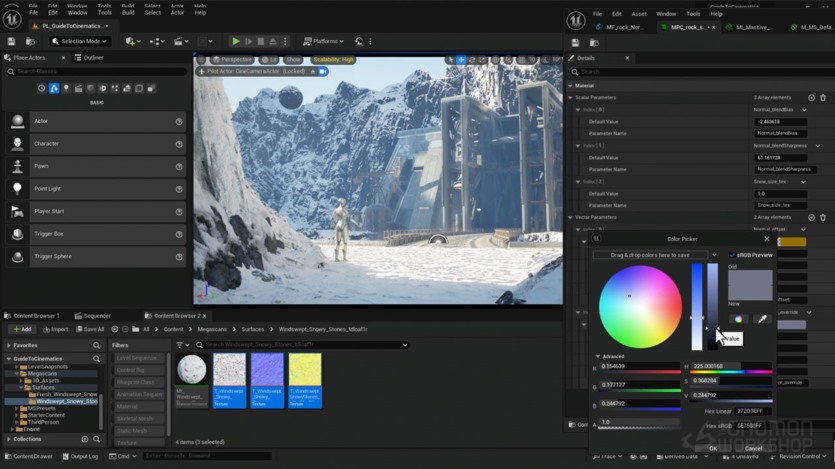 【中文字幕】UE5电影镜头场景搭建灯光渲染特效教程 Creating Cinematics in Unreal Engine 5