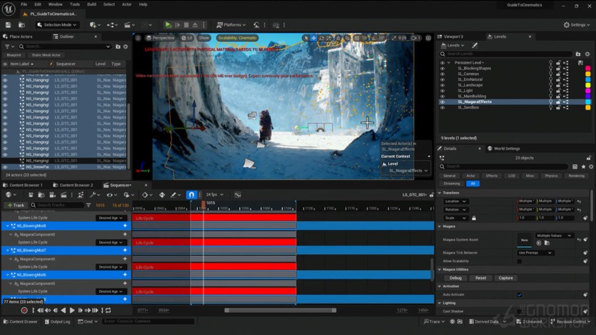 【中文字幕】UE5电影镜头场景搭建灯光渲染特效教程 Creating Cinematics in Unreal Engine 5