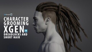 【中文字幕】Maya制作逼真人物头发教程 CGCircuit – Creating Realistic Grooming Using Xgen in Maya