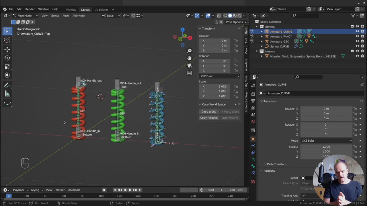 【中文字幕】Blender三维卡通卡车绑定动画教程 OFF-ROAD Rig and Animate an RC Monster Truck in Blender