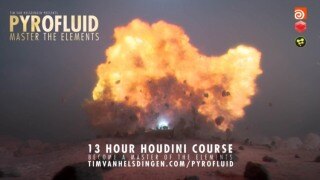 【中文字幕】Houdini 爆炸特效制作教程 CGCircuit – PyroFluid – Master the Elements