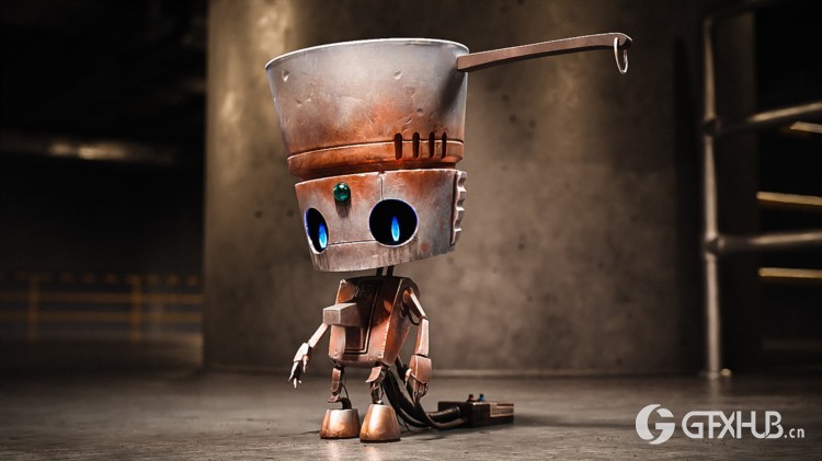 【中文字幕】Blender机器人硬面建模教程 POTHEAD Create a Hard Surface Character in Blender