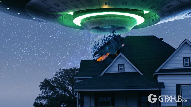 Blender外星飞船劫持场景特效教程 Create a VFX shot in Blender: Alien Abduction
