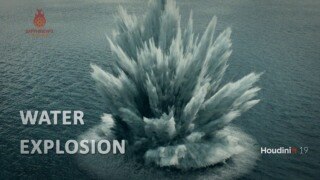 【中文字幕】Houdini 水面爆炸特效教程 CGCircuit – Water Explosion in Houdini