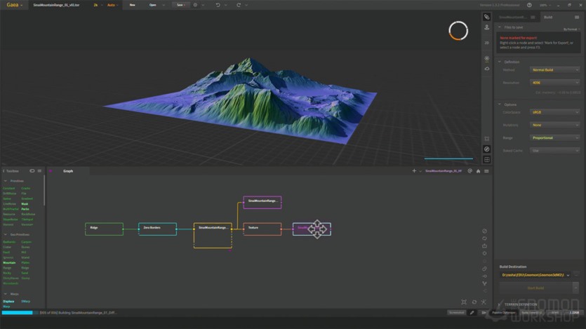 【中文字幕】三维自然环境制作教程 Building Natural Environments Using Gaea & Houdini