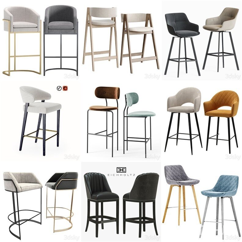 3DSky Pro 沙发椅子灯具柜子装饰3D模型合辑2024年10月第1季 | 450套 | 16.3GB