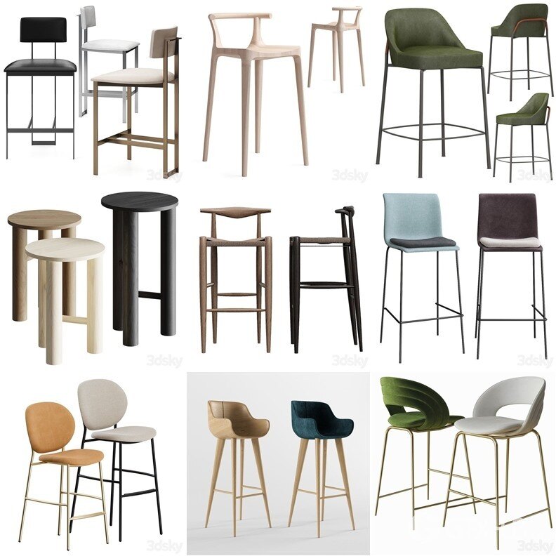 3DSky Pro 沙发椅子灯具柜子装饰3D模型合辑2024年10月第1季 | 450套 | 16.3GB